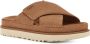 UGG Slippers Dames W Goldenstar Cross Slide Maat: 38 Materiaal: Suède Kleur: Cognac - Thumbnail 4