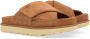 UGG Slippers Dames W Goldenstar Cross Slide Maat: 39 Materiaal: Suède Kleur: Cognac - Thumbnail 13