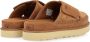 UGG Slippers Dames W Goldenstar Cross Slide Maat: 39 Materiaal: Suède Kleur: Cognac - Thumbnail 14