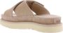 UGG Slippers Dames W Goldenstar Cross Slide Maat: 42 Materiaal: Rubber Kleur: Beige - Thumbnail 3