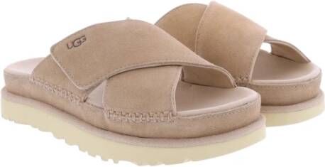 Ugg Goldenstar Cross Slide Sandalen Beige Dames