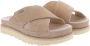 UGG Slippers Dames W Goldenstar Cross Slide Maat: 42 Materiaal: Rubber Kleur: Beige - Thumbnail 4