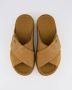 UGG Slippers Dames W Goldenstar Cross Slide Maat: 38 Materiaal: Suède Kleur: Cognac - Thumbnail 12