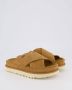 UGG Slippers Dames W Goldenstar Cross Slide Maat: 38 Materiaal: Suède Kleur: Cognac - Thumbnail 13