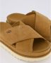 UGG Slippers Dames W Goldenstar Cross Slide Maat: 38 Materiaal: Suède Kleur: Cognac - Thumbnail 14