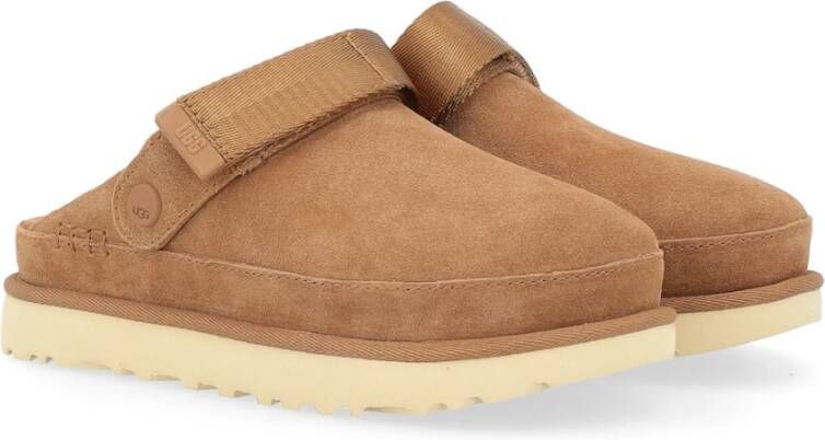 Ugg Goldenstar Suède Klomp in Cognac Brown Dames