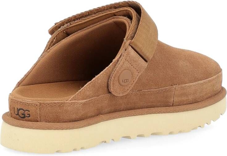 Ugg Goldenstar Suède Klomp in Cognac Brown Dames