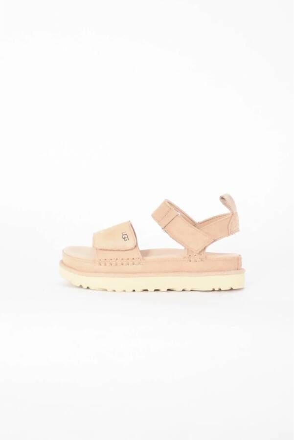 Ugg Gouden Ster Suède Sandalen Beige Dames