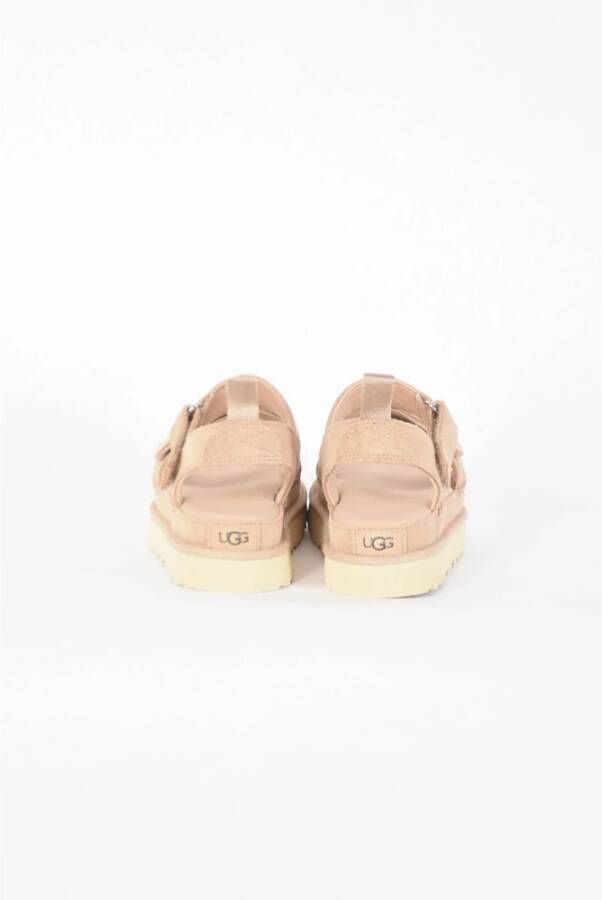 Ugg Gouden Ster Suède Sandalen Beige Dames