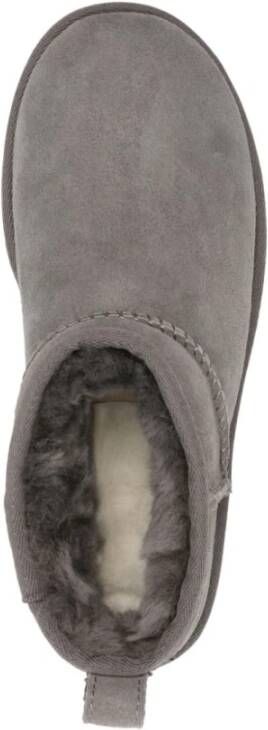 Ugg Grijze Classic Ultra Mini Suède Laarzen Grijs Dames