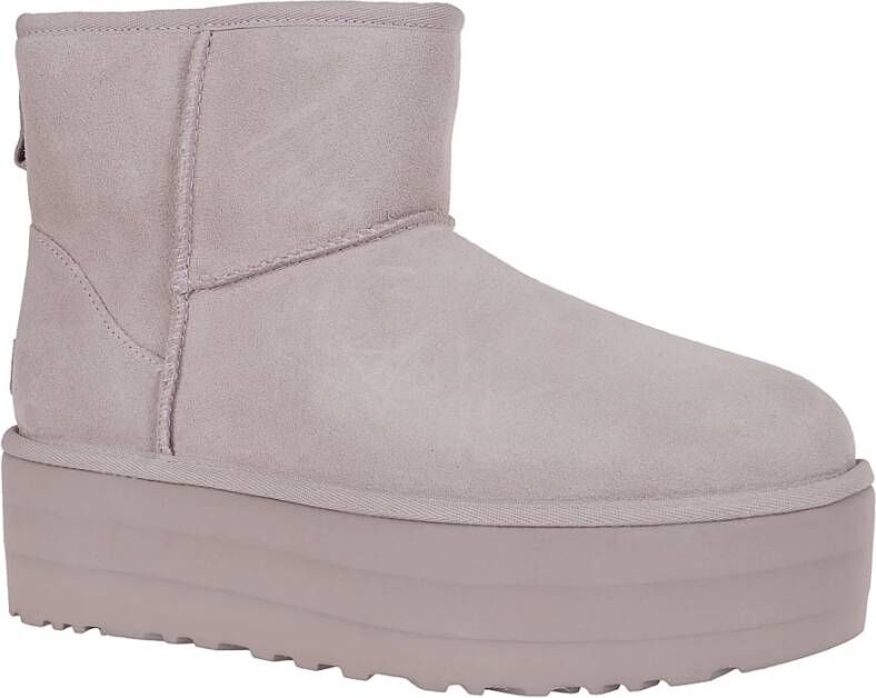 Ugg Grijze Enkellaarzen met 5cm Hak Gray Dames