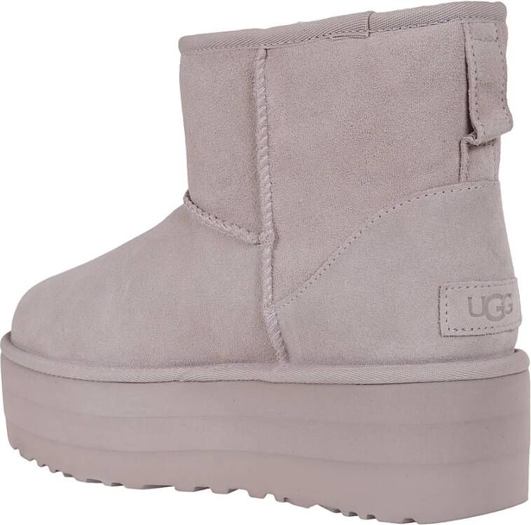 Ugg Grijze Enkellaarzen met 5cm Hak Gray Dames