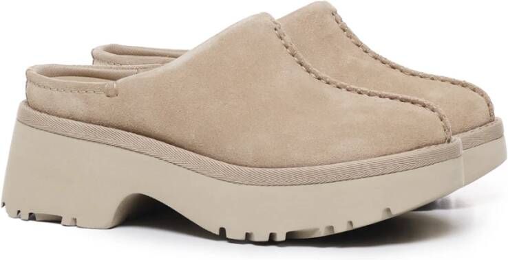 Ugg Heeled Mules Beige Dames