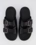 UGG Slippers Heren Capitola Buckle Slide Maat: 45 Materiaal: Leer Kleur: Zwart - Thumbnail 3