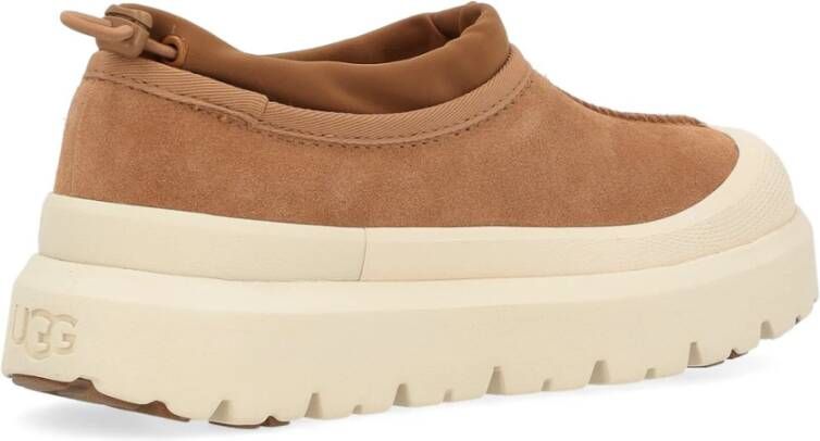 Ugg Hybride Weer Slipper in Leer Beige Heren