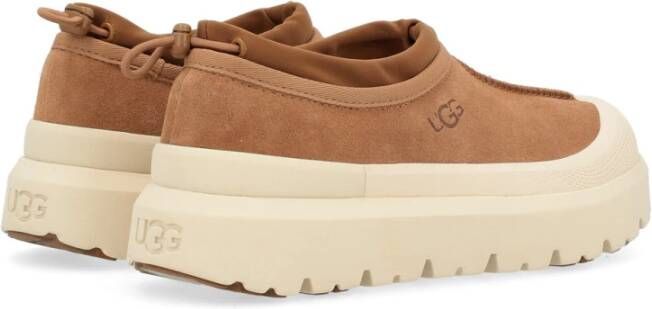 Ugg Hybride Weer Slipper in Leer Beige Heren