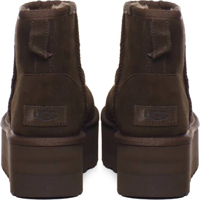 Ugg Klassieke Enkellaarsjes met Mini Platform Brown Dames