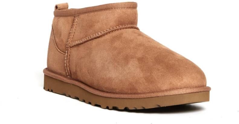 Ugg Klassieke Leren Enkellaarzen Beige Heren