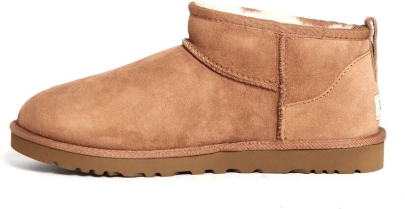 Ugg Klassieke Leren Enkellaarzen Beige Heren