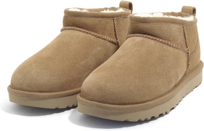 Ugg Klassieke Mini Dameslaarzen Kastanje Aw22 Beige Dames