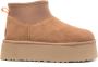 Ugg Klassieke Mini Dipper Puffer Platform Laars Beige Dames - Thumbnail 7