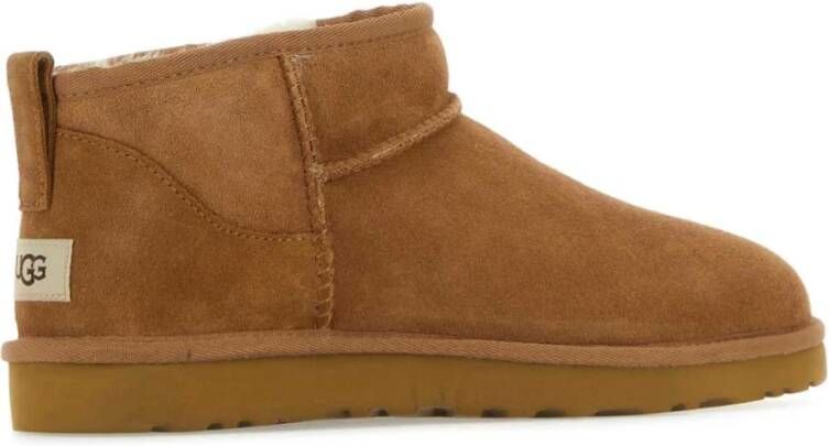 Ugg Klassieke Mini Enkellaarzen in Biscuit Suède Brown Heren