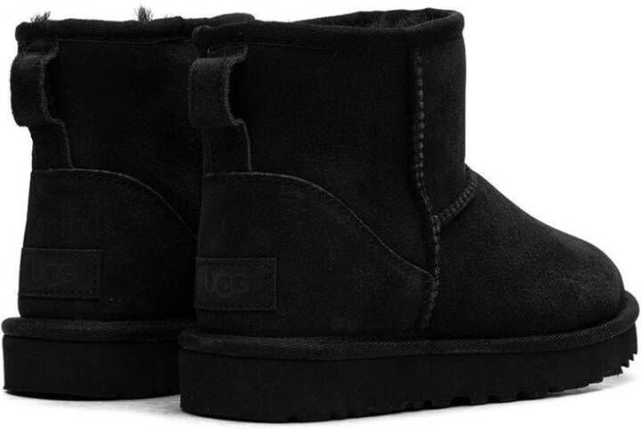 Ugg Klassieke Mini II Zwarte Schapenvacht Laars Black Dames