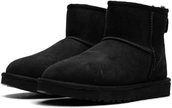 Ugg Klassieke Mini II Zwarte Schapenvacht Laars Black Dames