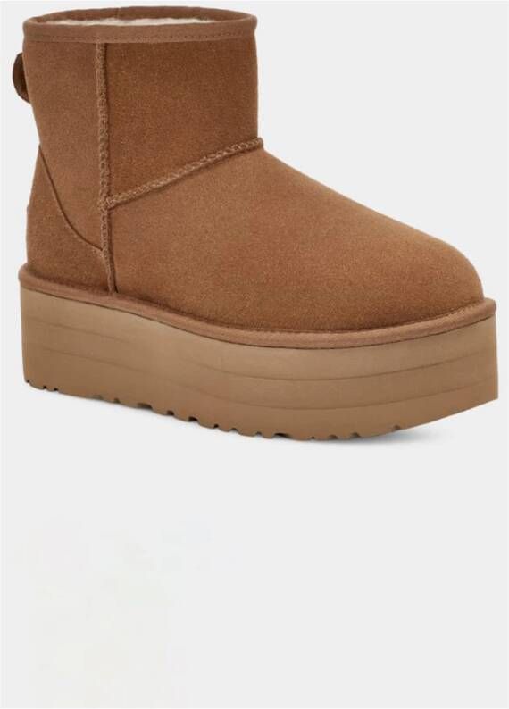 Ugg Klassieke Mini Platform Laarzen Brown Dames