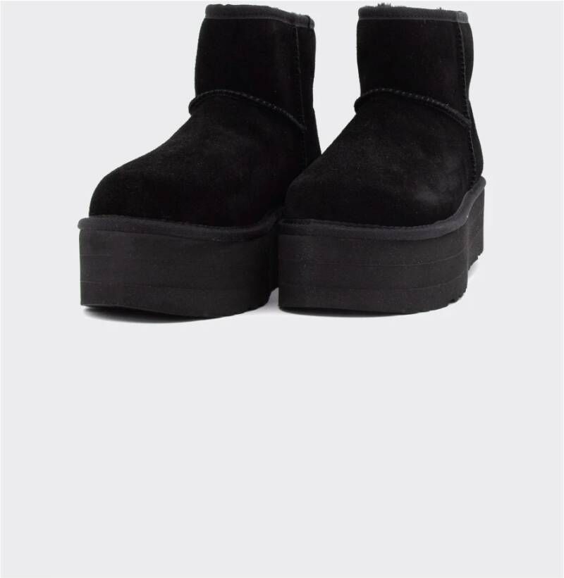 Ugg Klassieke Mini Platform Zwarte Laarzen Black Dames