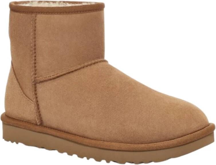 Ugg Klassieke Mini Regenerate Leren Laarzen voor Dames Brown Dames