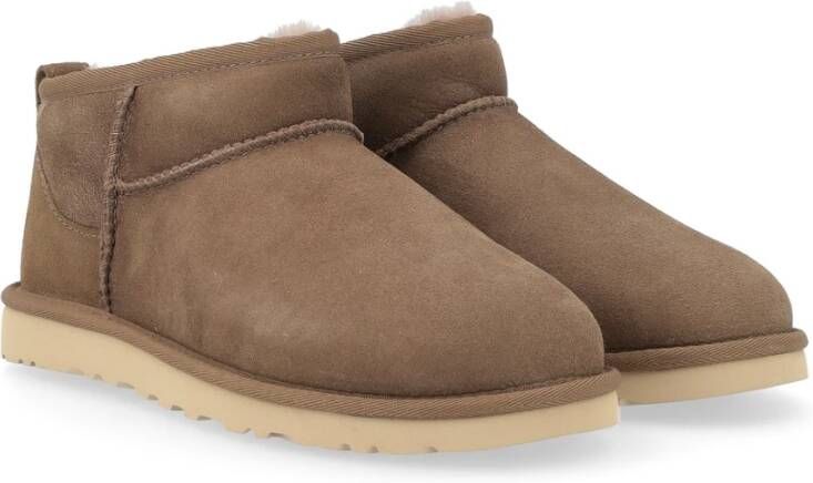 Ugg Klassieke Ultra Mini Bruine Suède Laars Brown Heren