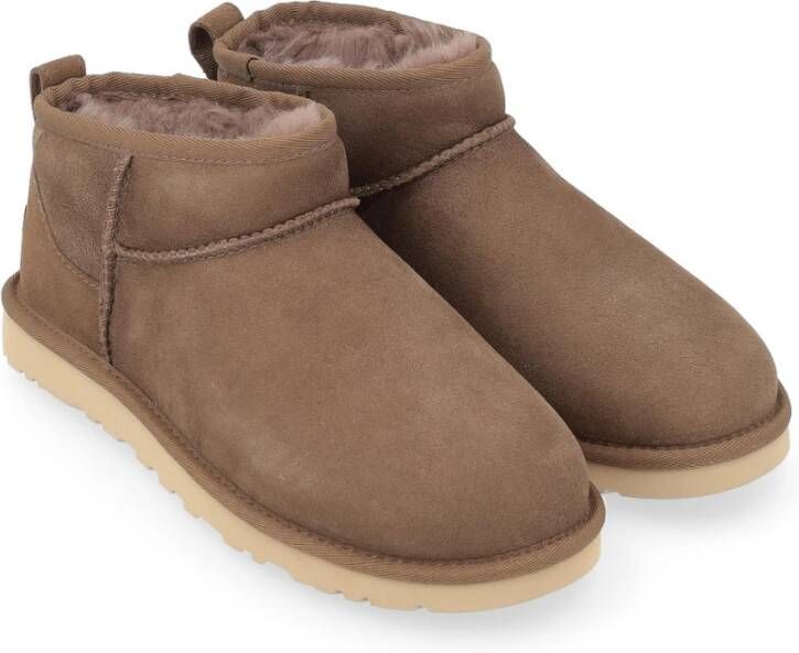 Ugg Klassieke Ultra Mini Bruine Suède Laars Brown Heren