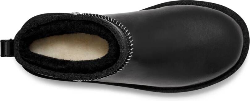 Ugg Klassieke Ultra Mini Leren Regenerate Laarzen Black Dames