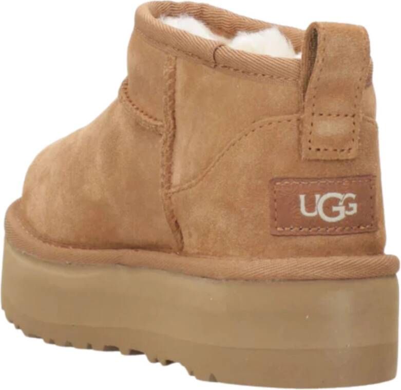 Ugg Klassieke Ultra Mini Platform Camel Schoenen Brown Dames