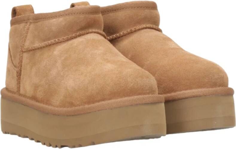 Ugg Klassieke Ultra Mini Platform Camel Schoenen Brown Dames