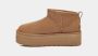 UGG Vachtlaarzen Dames W Classic Ultra Mini Platform Maat: 37 Materiaal: Suède Kleur: Cognac - Thumbnail 11