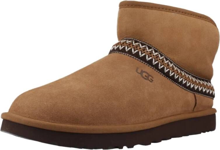 Ugg Klassieke Winterlaarzen met Halvemaan Ontwerp Brown Dames