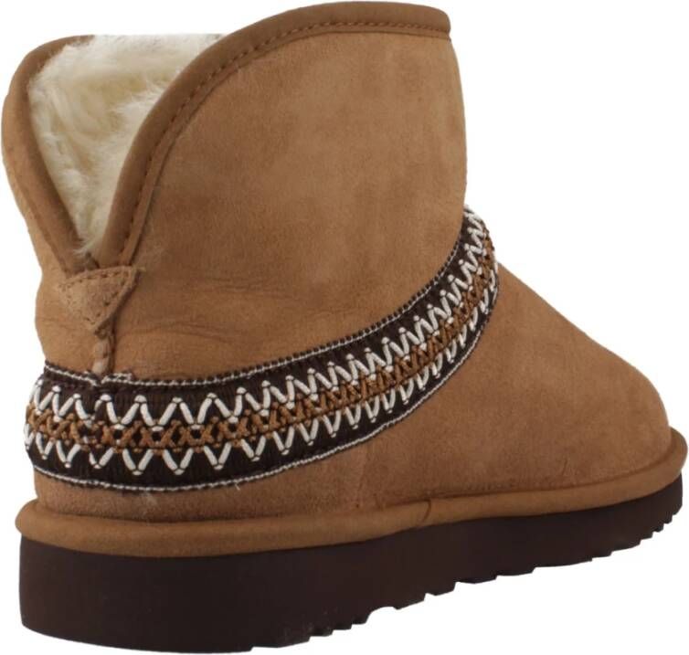 Ugg Klassieke Winterlaarzen met Halvemaan Ontwerp Brown Dames