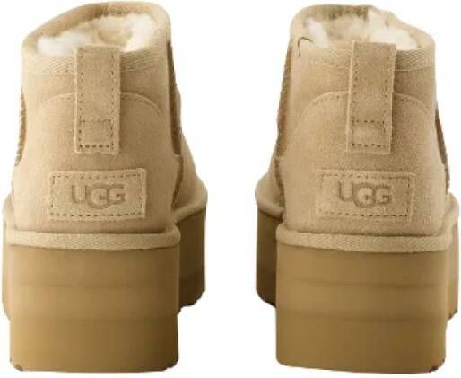 Ugg Leather flats Brown Dames