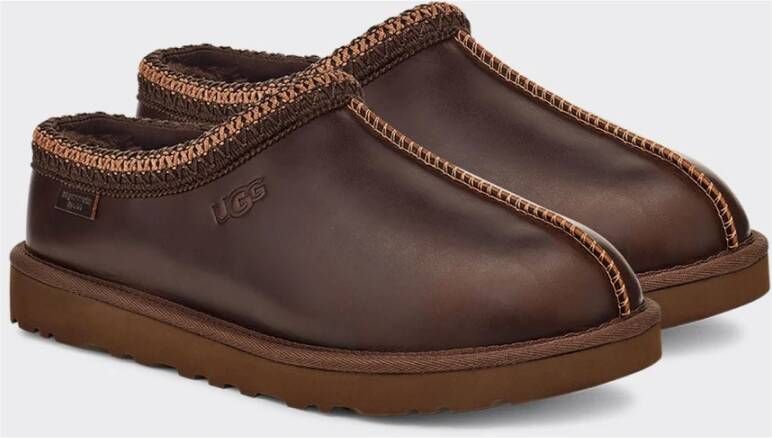 Ugg Leren Bruine Stijlvolle Ciabatta Schoenen Brown Heren