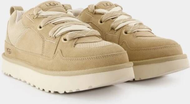 Ugg Lowmel Sneakers Leer Beige Heren