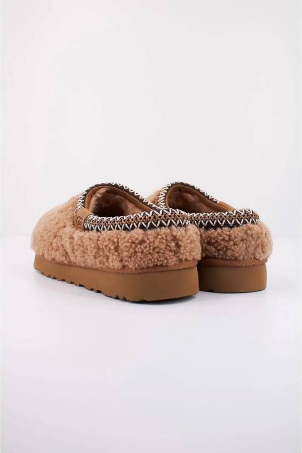 Ugg Maxi Curly Schapenvacht Pantoffels Brown Heren