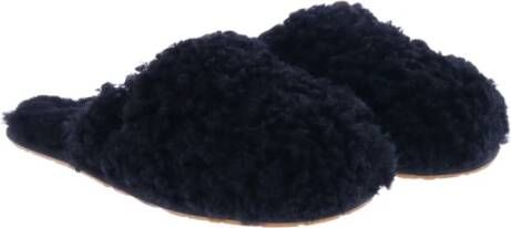 Ugg Maxi Curly Slide Slippers Zwart Dames