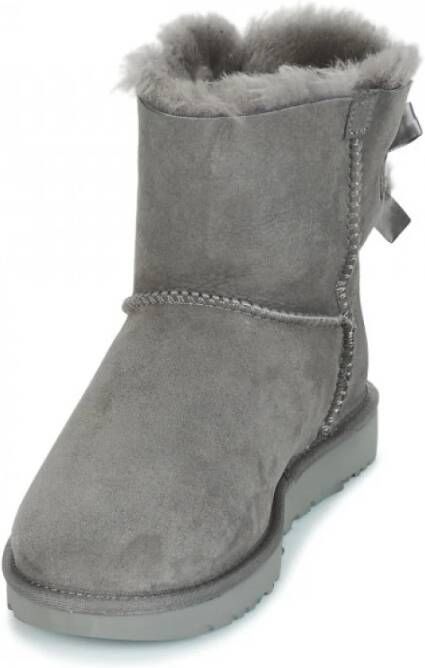 Ugg Mini Bailey Bow Boots Grijs Dames