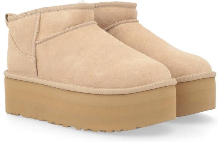 Ugg Mini Platform Sand Stijl Laars Brown Dames