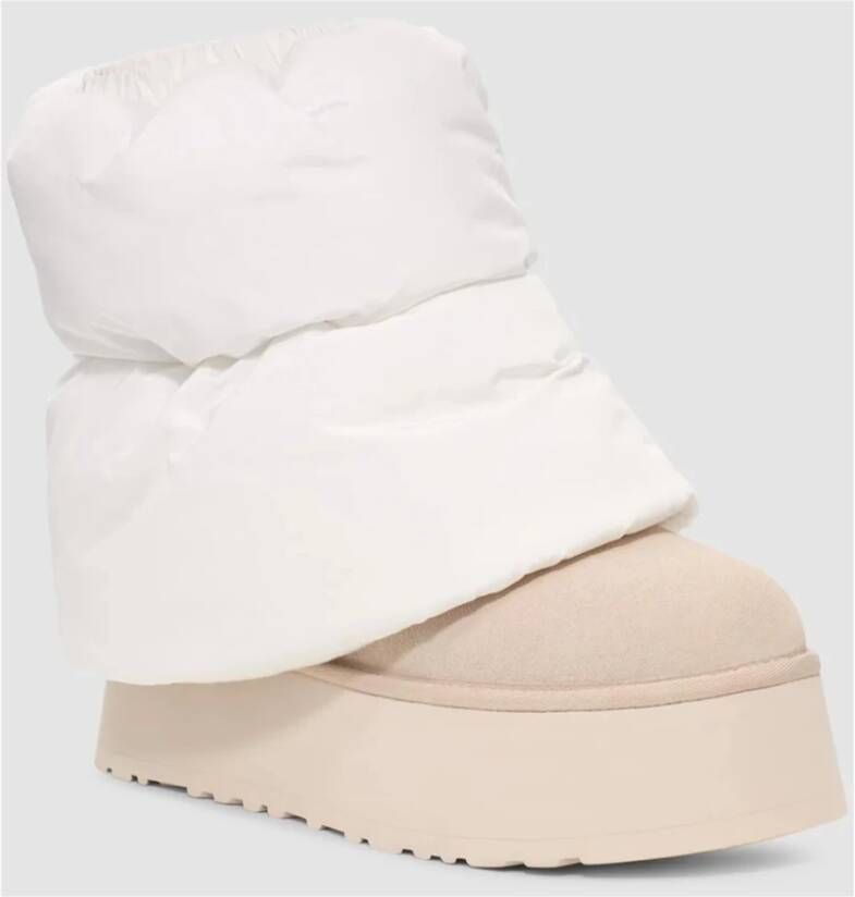 Ugg Mini Puffer Jas Beige Dames