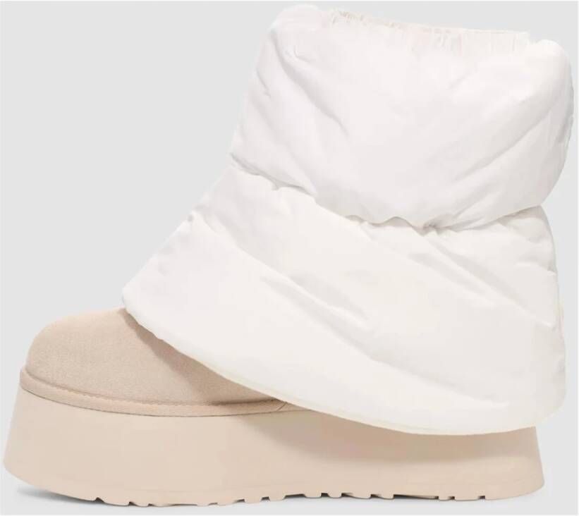 Ugg Mini Puffer Jas Beige Dames