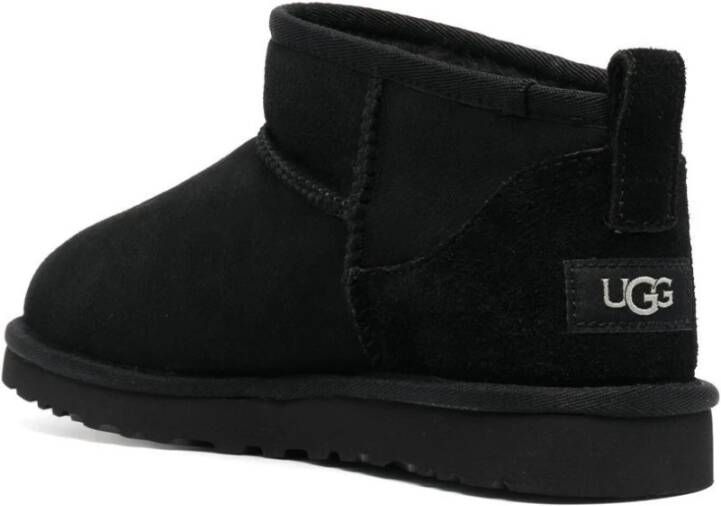 Ugg Mini Suède Laarzen Zwart Schapenvacht Black Heren