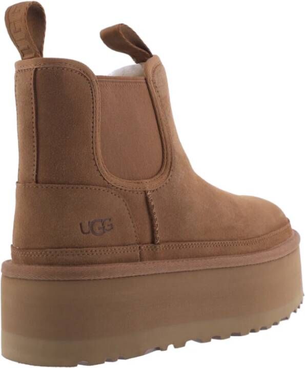 Ugg Neumel Platform Chelsea Laarzen Brown Dames